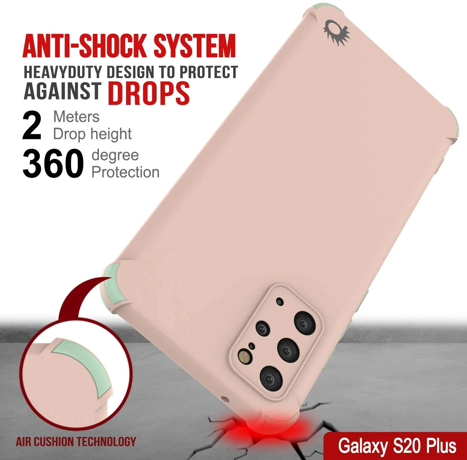 Punkcase Protective & Lightweight TPU Case [Sunshine Series] For Galaxy S20+ Plus [Pink] - Image 5
