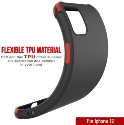 Punkcase Protective & Lightweight TPU Case [Sunshine Series] For IPhone 12 [Black] -Phone Vibe Shop punkcase designed for iphone 12 case sunshine series protective lightweight tpu case w shock absorbing corners compatible w iphone 12 2020 antishock slim fit 3