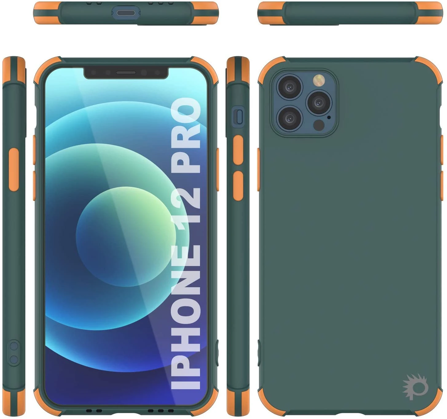 Punkcase Protective & Lightweight TPU Case [Sunshine Series] For IPhone 12 Pro [Dark Green] - Image 7