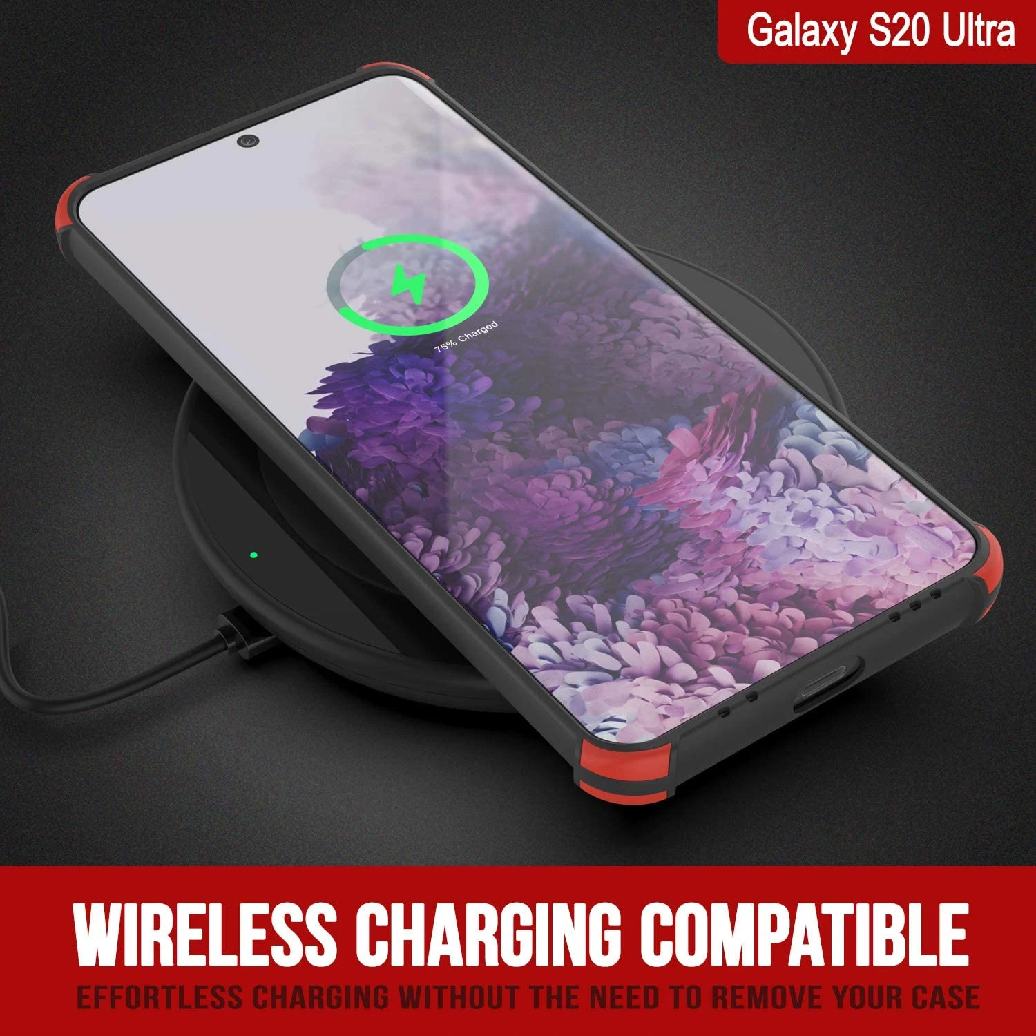 Punkcase Protective & Lightweight TPU Case [Sunshine Series] For Galaxy S20 Ultra [Black] - Image 5