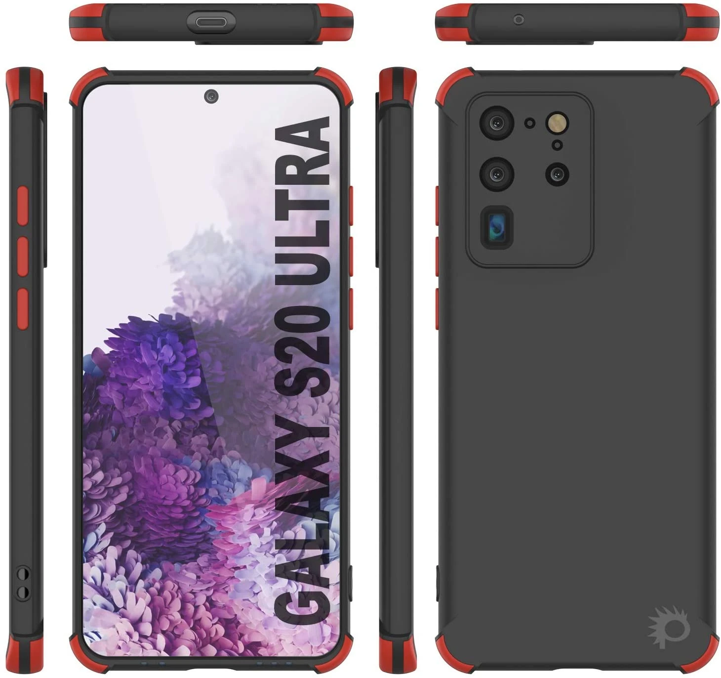 Punkcase Protective & Lightweight TPU Case [Sunshine Series] For Galaxy S20 Ultra [Black] - Image 6