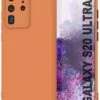 Punkcase Protective & Lightweight TPU Case [Sunshine Series] For Galaxy S20 Ultra [Orange]