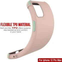 Punkcase Protective & Lightweight TPU Case [Sunshine Series] For IPhone 12 Pro Max [Pink] -Phone Vibe Shop punkcase designed iphone 12 pro max case sunshine series protective lightweight tpu case shock absorbing corners compatible iphone 12 pro max 2020 antishock slim 37