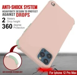 Punkcase Protective & Lightweight TPU Case [Sunshine Series] For IPhone 12 Pro Max [Pink] -Phone Vibe Shop punkcase designed iphone 12 pro max case sunshine series protective lightweight tpu case shock absorbing corners compatible iphone 12 pro max 2020 antishock slim 39