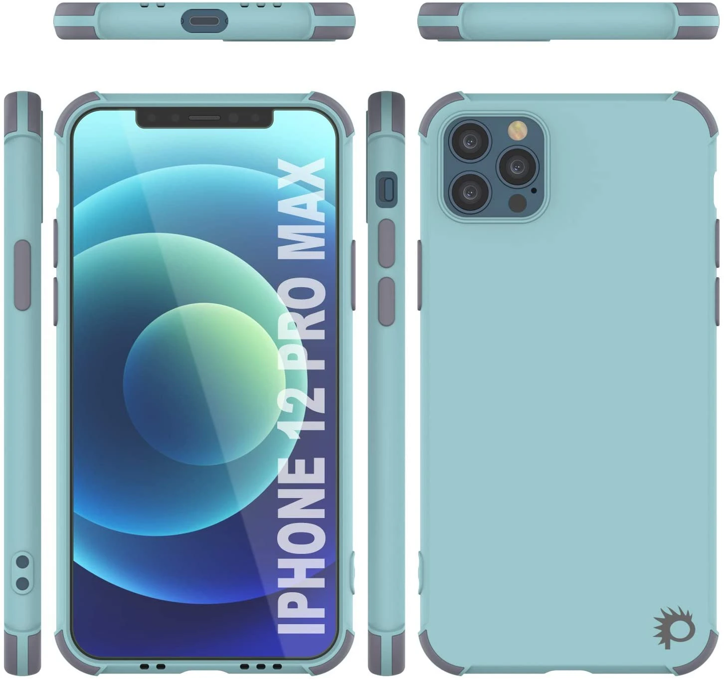 Punkcase Protective & Lightweight TPU Case [Sunshine Series] For IPhone 12 Pro Max [Teal] - Image 7