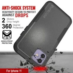 Punkcase For IPhone 11 Belt Clip Multilayer Holster Case [Patron Series] [Black] -Phone Vibe Shop punkcase for iphone 11 belt clip holster case patron series 4 1 rugged sturdy strong durable soft inner hard outer shell protective multilayer phone cover w integrated kickstand 3