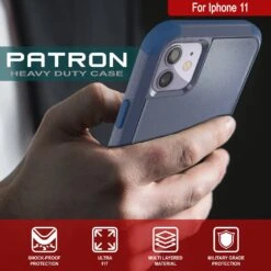Punkcase For IPhone 11 Belt Clip Multilayer Holster Case [Patron Series] [Navy] -Phone Vibe Shop punkcase for iphone 11 belt clip holster case patron series 4 1 rugged sturdy strong durable soft inner hard outer shell protective multilayer phone cover w integrated kickstand 6 453