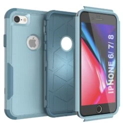 Punkcase For IPhone 7 Belt Clip Multilayer Holster Case [Patron Series] [Mint] -Phone Vibe Shop punkcase for iphone 8 belt clip holster case patron series 4 1 rugged sturdy strong durable soft inner hard outer shell protective multilayer phone cover w integrated kickstand 7 055e