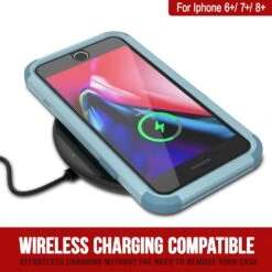 Punkcase For IPhone 8+ Plus Belt Clip Multilayer Holster Case [Patron Series] [Mint] -Phone Vibe Shop punkcase for iphone 8 plus belt clip holster case patron series 4 1 rugged sturdy strong durable soft hard outer shell protective multilayer phone cover w integrated kickstand 10 014b