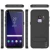 Galaxy S9 Waterproof Case, Punkcase [KickStud Series] Armor Cover [BLACK]
