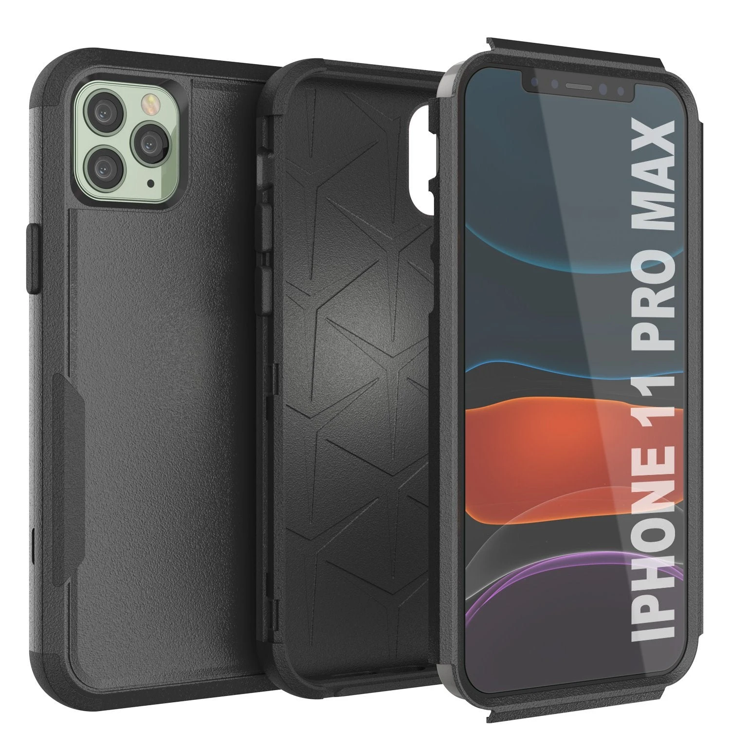 Punkcase For IPhone 11 Pro Max Belt Clip Multilayer Holster Case [Patron Series] [Black] - Image 7