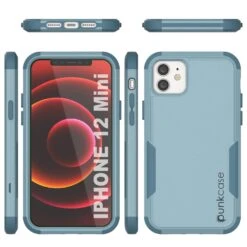 Punkcase For IPhone 12 Mini Belt Clip Multilayer Holster Case [Patron Series] [Mint] -Phone Vibe Shop punkcase iphone 12 mini belt clip holster case patron series 4 1 rugged sturdy strong durable soft inner hard outer shell protective multilayer phone cover w integrated kickstand 4 5f