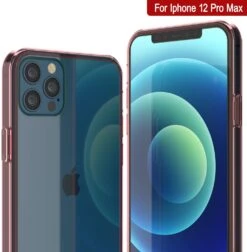 IPhone 12 Pro Max Case Punkcase® LUCID 2.0 Crystal Pink Series W/ PUNK SHIELD Screen Protector | Ultra Fit -Phone Vibe Shop punkcase iphone 12 pro max lucid 2 0 series for apple iphone se slim aluminum frame shock absorbingultimate protection slim frame virtually crystal pink 8