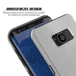 Galaxy S8 Case, Punkcase Galactic 2.0 Series Ultra Slim Protective Armor TPU Cover W/ PunkShield Screen Protector | Lifetime Exchange Warranty | Designed For Samsung Galaxy S8 [Silver] -Phone Vibe Shop raised bevel galactic 2 a8493779 032e 4ec7 b01f 92fae9dd0fb3