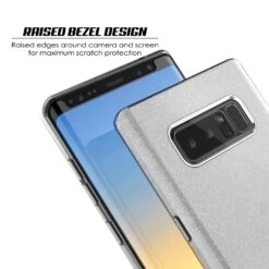Galaxy Note 8 Case, Punkcase Galactic 2.0 Series Ultra Slim Protective Armor [Silver] -Phone Vibe Shop raised bevel galactic 2 c040ebde e4ed 4b06 bac1 e7e98d3eebb5