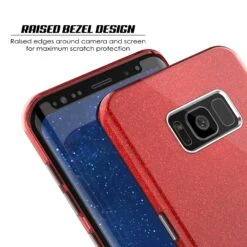 Galaxy S8 Case, Punkcase Galactic 2.0 Series Ultra Slim Protective Armor TPU Cover W/ PunkShield Screen Protector | Lifetime Exchange Warranty | Designed For Samsung Galaxy S8 [Red] -Phone Vibe Shop raised bevel galactic 2 e0a8eb46 97a6 4d77 b0c2 b12234b65fd6
