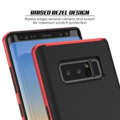 Galaxy Note 8 Case, PunkCase [Stealth Series] Hybrid 3-Piece Shockproof Dual Layer Cover [Non-Slip] [Soft TPU + PC Bumper] With PUNKSHIELD Screen Protector For Samsung Note 8 [Red] -Phone Vibe Shop raised bezel stealth Galaxy Note 8 87826134 1681 405d 9dde b2b748223bab