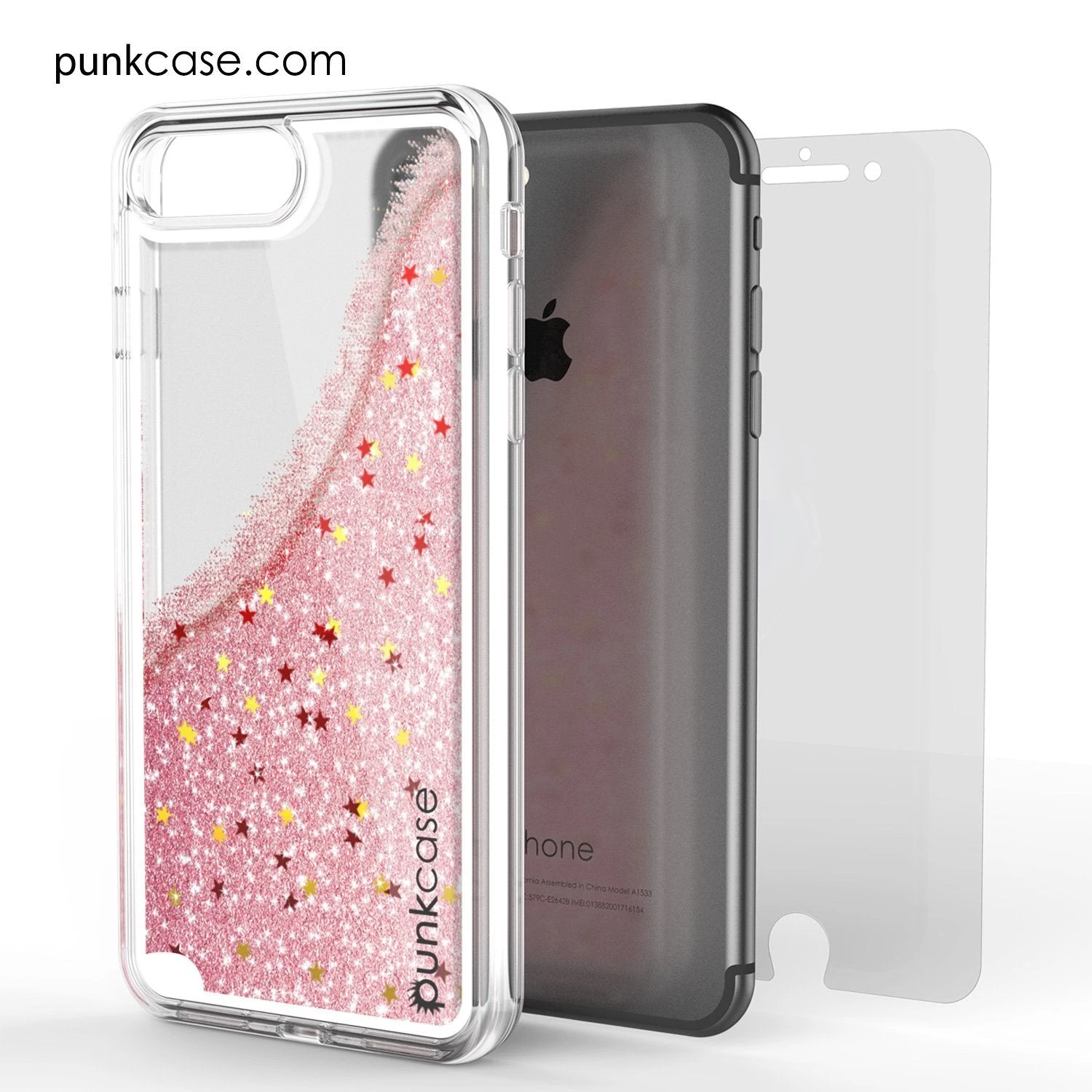 IPhone 8+ Plus Case, PunkCase LIQUID Rose Series, Protective Dual Layer Floating Glitter Cover 8 IPhone 8+ Plus Case, PunkCase LIQUID Rose Series, Protective Dual Layer Floating Glitter Cover - Image 6