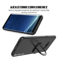 Galaxy S8 PLUS, Punkcase Magnetix Protective TPU Cover W/ Kickstand, Screen Protector [Black] -Phone Vibe Shop s86 b3f86dba 00f9 4210 b809 1a2d07b5e069