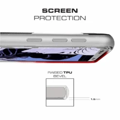 Galaxy S9 Clear Protective Case | Cloak 3 Series [Red] -Phone Vibe Shop samsung galaxy s9 clear protective shockproof armor case cover red 006