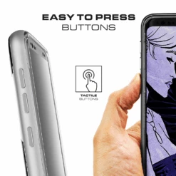 Galaxy S9 Clear Protective Case | Cloak 3 Series [Red] -Phone Vibe Shop samsung galaxy s9 clear protective shockproof armor case cover red 007