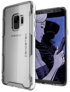Galaxy S9 Clear Protective Case | Cloak 3 Series [Silver]