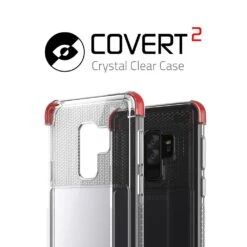 Galaxy S9+ Plus Case | Covert 2 Series | [Red] -Phone Vibe Shop samsung galaxy s9 plus clear protective shockproof ultra slim thin case cover ghostek covert 2 red 002