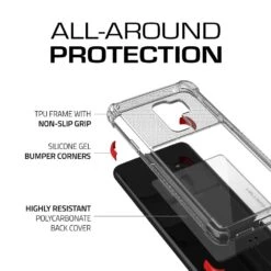 Galaxy S9+ Plus Case | Covert 2 Series | [Red] -Phone Vibe Shop samsung galaxy s9 plus clear protective shockproof ultra slim thin case cover ghostek covert 2 red 003