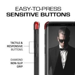 Galaxy S9+ Plus Case | Covert 2 Series | [Red] -Phone Vibe Shop samsung galaxy s9 plus clear protective shockproof ultra slim thin case cover ghostek covert 2 red 005