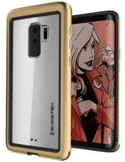Galaxy S9+ Plus Rugged Heavy Duty Case | Atomic Slim Series [Gold]