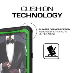 Galaxy S9+ Plus Rugged Waterproof Case | Nautical Series | [Geen] -Phone Vibe Shop samsung galaxy s9 plus waterproof case cover armor shockproof green 007