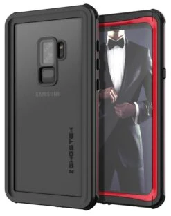 Galaxy S9+ Plus Rugged Waterproof Case | Nautical Series | [Red]