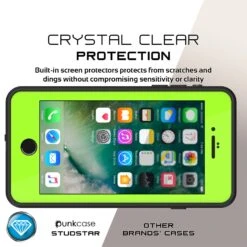 IPhone 7+ Plus Waterproof IP68 Case, Punkcase [Light Green] [StudStar Series] [Slim Fit] [Dirtproof] -Phone Vibe Shop screen studstar iphone 7plus 85ebeae3 8aec 4083 a4c9 d40b2ae65e7f