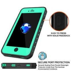 IPhone 8 Waterproof Case, Punkcase [Teal] [StudStar Series] [Slim Fit] [IP68 Certified]] [Dirtproof] [Snowproof] -Phone Vibe Shop secure studstar iphone 7 11a3649e 2d3d 4776 b9d4 d2c0e5cc6c31
