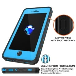 IPhone 8+ Plus Waterproof Case, Punkcase [StudStar Series] [Light Blue] [Slim Fit] [Shockproof] [Dirtproof] [Snowproof] Armor Cover -Phone Vibe Shop secure studstar iphone 7plus bf52301e 4e27 4b69 a848 05e20c0afebe