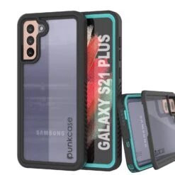 Galaxy S21+ Plus Water/Shock/Snowproof [Extreme Series]Screen Protector Case [Teal]