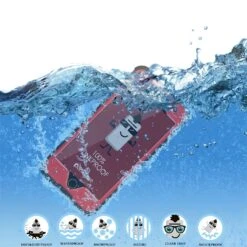 IPhone 6S+/6+ Plus Waterproof Case, PUNKcase StudStar Red W/ Attached Screen Protector | Warranty -Phone Vibe Shop underwater 0cc9f58f 1ec2 49ef 99cb 768d227c18bc