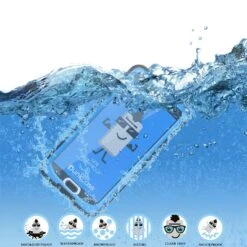 Galaxy Note 5 Waterproof Case, Punkcase StudStar Light Blue Shock/Dirt Proof | Lifetime Warranty -Phone Vibe Shop underwater 6b0398f1 734e 4e5d 87f3 31cb25da0c31