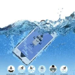 IPhone 6S+/6+ Plus Waterproof Case, PUNKcase StudStar White W/ Attached Screen Protector | Warranty -Phone Vibe Shop underwater a665db26 f2e8 4de6 aab2 a4fdf92a4be9