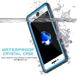 Apple IPhone SE (4.7") Waterproof Case, PUNKcase CRYSTAL Light BlueW/ Attached Screen Protector| Warranty -Phone Vibe Shop underwater crystal iphone 7 59a90dd9 d3c7 43bc a7d9 2e0e5a90e6b0
