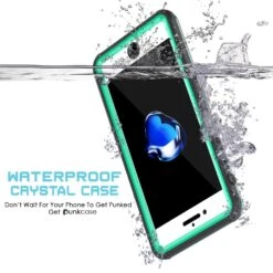 Apple IPhone SE (4.7") Waterproof Case, PUNKcase CRYSTAL Teal W/ Attached Screen Protector| Warranty -Phone Vibe Shop underwater crystal iphone 7 b39ed751 c742 4b3a baf1 ae1197b95baa