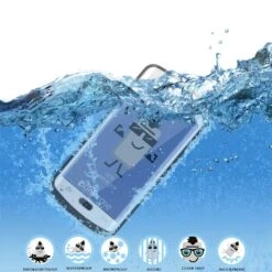 Galaxy S6 EDGE Plus Waterproof Case, Punkcase StudStar White Shock/Dirt Proof | Lifetime Warranty -Phone Vibe Shop underwater studstar edge 901bca2b 8514 4054 8458 dfdd11fe6b62