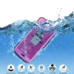 Galaxy S6 EDGE Plus Waterproof Case, Punkcase StudStar Pink Shock/DirtProof | Lifetime Warranty -Phone Vibe Shop underwater studstar edge 9b903dd1 d374 4f65 ba9c a096cc7de9bd