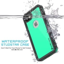 IPhone 8 Waterproof Case, Punkcase [Teal] [StudStar Series] [Slim Fit] [IP68 Certified]] [Dirtproof] [Snowproof] -Phone Vibe Shop underwater studstar iphone 7 96794eb1 ba23 4080 bde0 e90be1ae98c1