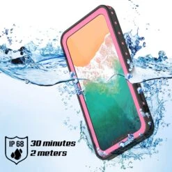 IPhone X Waterproof IP68 Case, Punkcase [Pink] [StudStar Series] [Slim Fit] [Dirtproof] -Phone Vibe Shop underwater studstar iphone8 0d417677 dac6 4350 a401 d125d96cbf8d