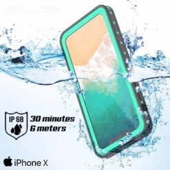 IPhone X Waterproof IP68 Case, Punkcase [Light Green] [StudStar Series] [Slim Fit] [Dirtproof] -Phone Vibe Shop underwater studstar iphone8 2 a98fab03 17af 4f1e 9116 a6ef0edd79a3