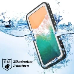 IPhone X Waterproof IP68 Case, Punkcase [White] [StudStar Series] [Slim Fit] [Dirtproof] -Phone Vibe Shop underwater studstar iphone8 4ff02a82 31bb 4554 b3bd 2ef652fd7f83