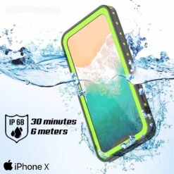 IPhone X Waterproof IP68 Case, Punkcase [Light Green] [StudStar Series] [Slim Fit] [Dirtproof] -Phone Vibe Shop underwater studstar iphone8 b4112c1a f47f 4a13 a597 d3f0e51dcb73