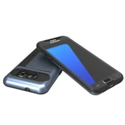 Galaxy Note 5 Case PunkCase CLUTCH Navy Series Slim Armor Soft Cover Case W/ Tempered Glass -Phone Vibe Shop view wallet samsung s7 0ab665a6 686b 4da9 afc8 a6394b843592