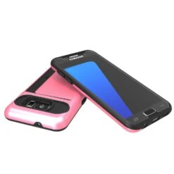 Galaxy S7 EDGE Case PunkCase CLUTCH Pink Series Slim Armor Soft Cover Case W/ Screen Protector -Phone Vibe Shop view wallet samsung s7 1ff9e2ca 26c2 494e 8998 e79ebaf779e2